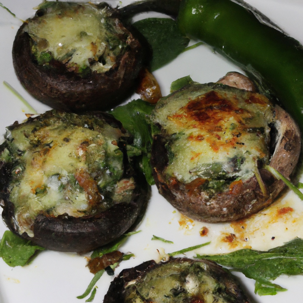 Bacon & Cheddar Stuffed Portobello Mushrooms