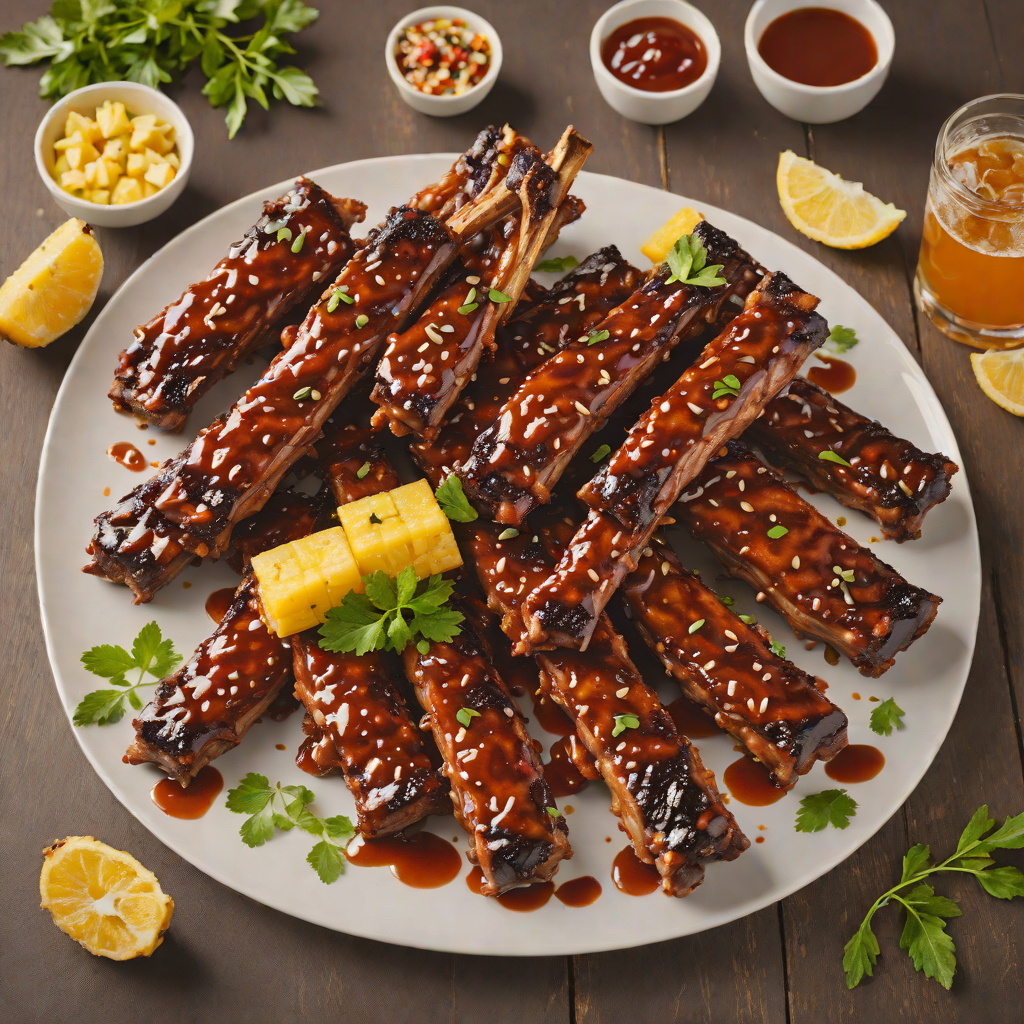 Spiced Rum Pineapple BBQ Ribs