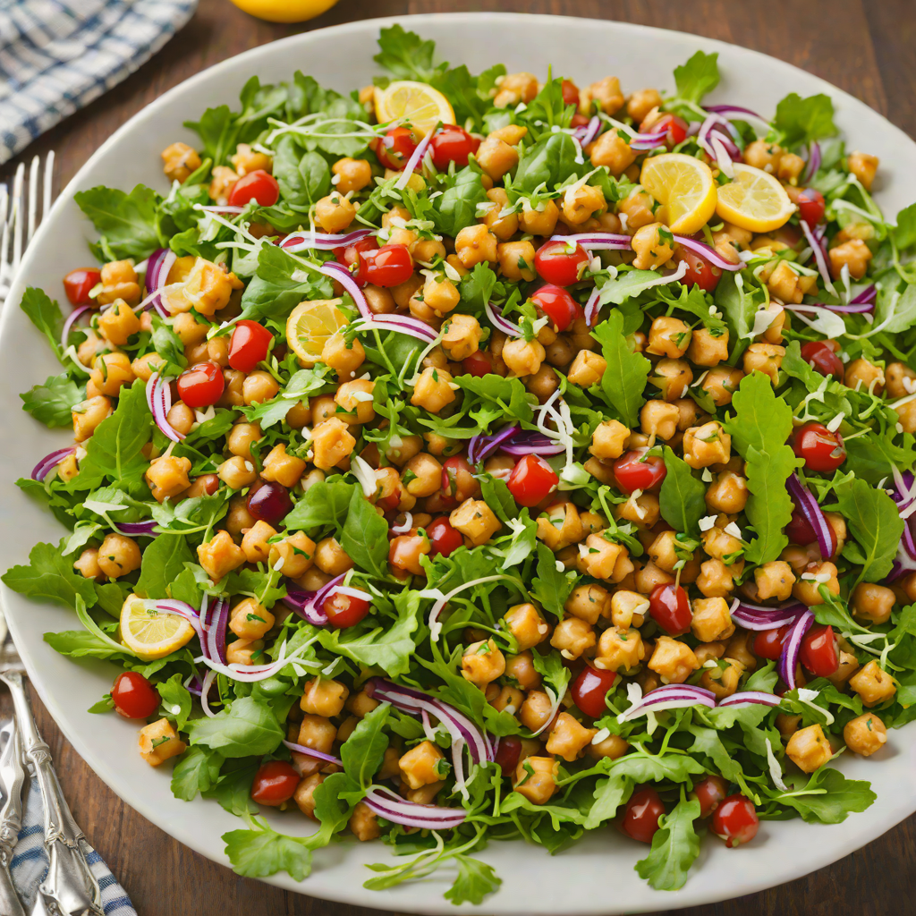 Lemon-Roasted Mediterranean Chickpea Salad
