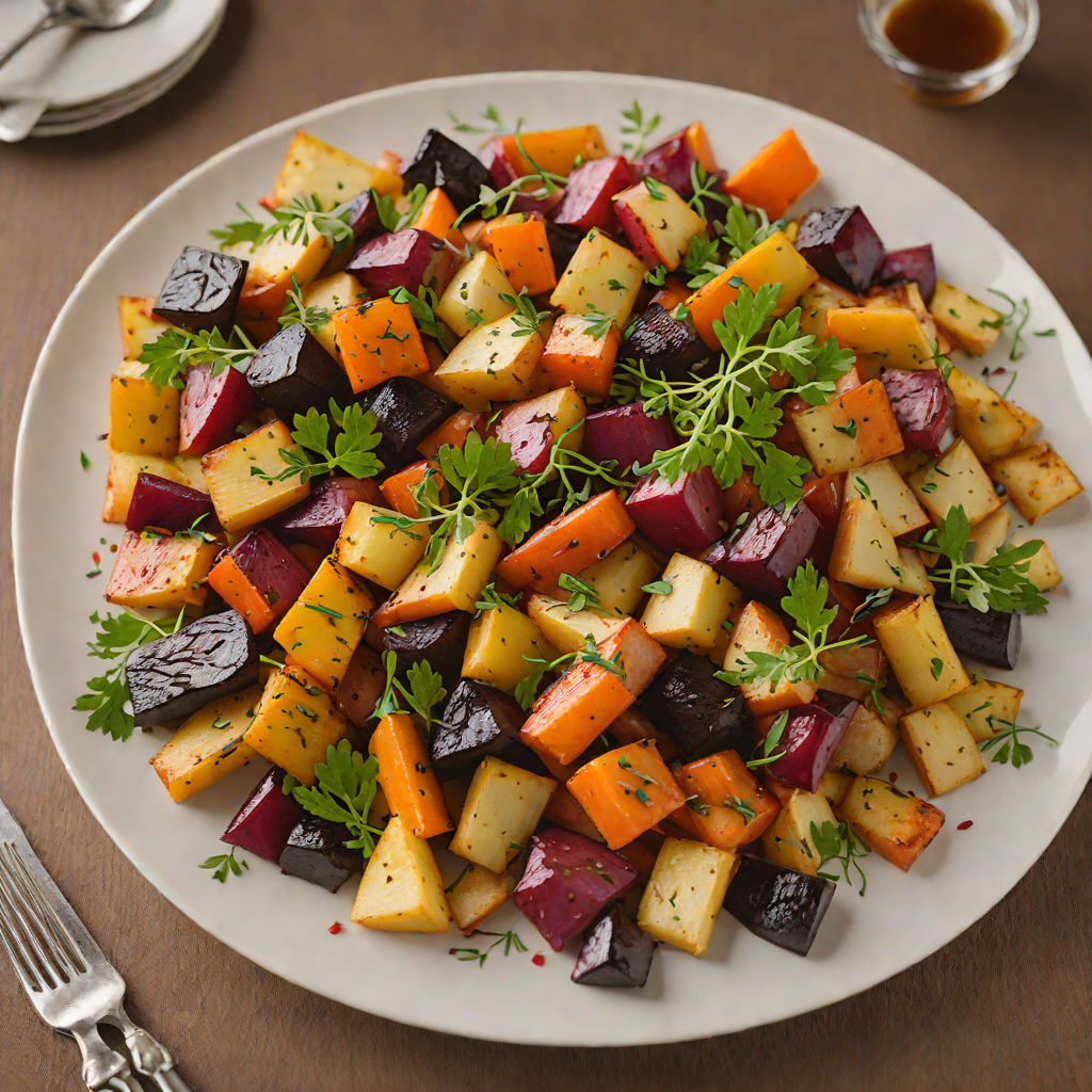 Northern-Style Roasted Root Vegetable Medley with Maple Glaze