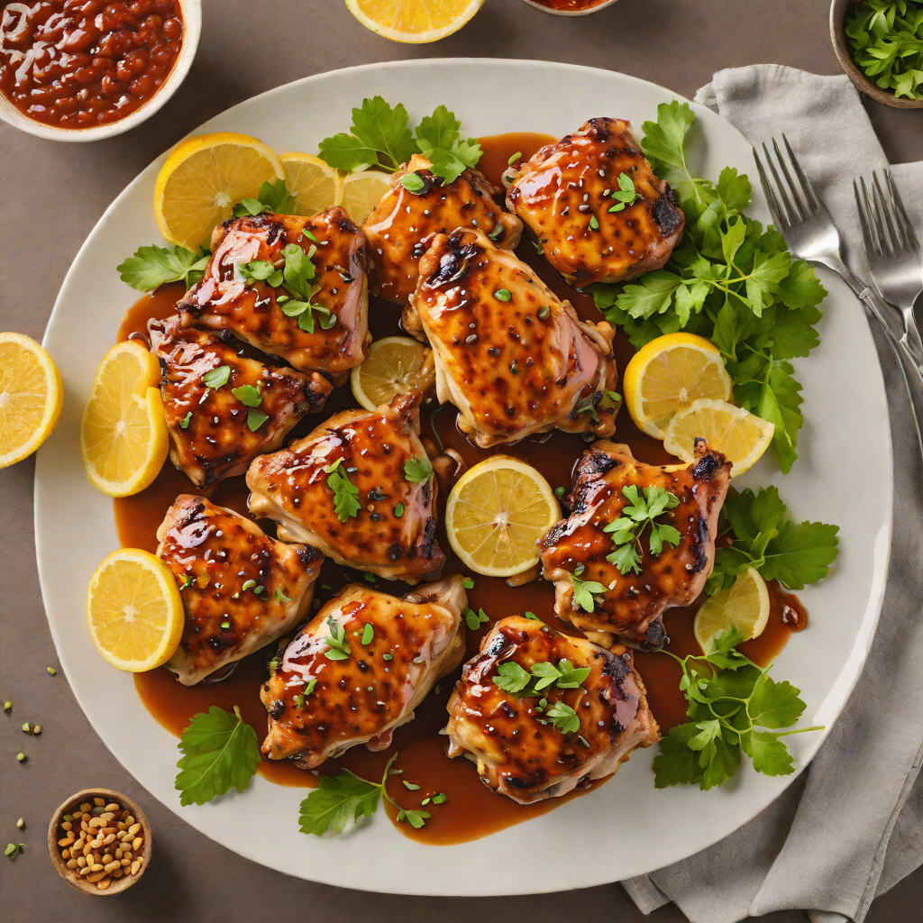 Spicy Citrus-Glazed Grilled Chicken Thighs