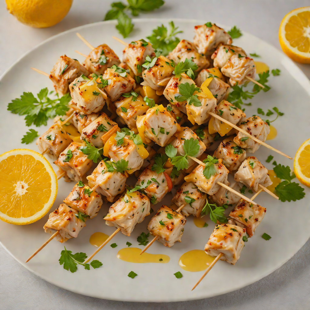 Frozen Herb-Marinated Chicken Skewers with Citrus Glaze