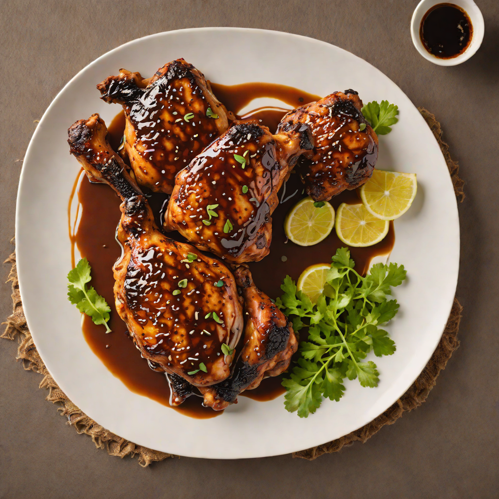 Grilled Zanzibar Spice-Rubbed Chicken with Tamarind Glaze