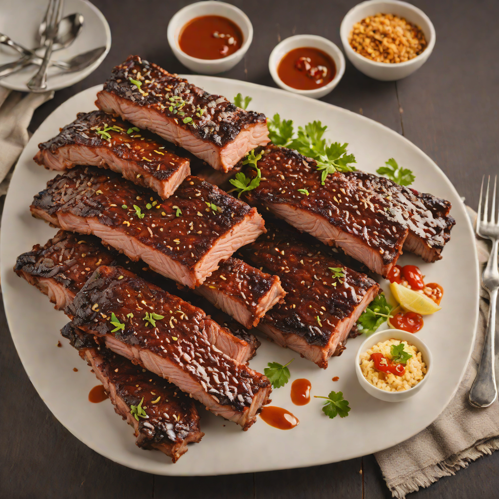 Hickory-Smoked Pork Ribs with Spicy Dry Rub