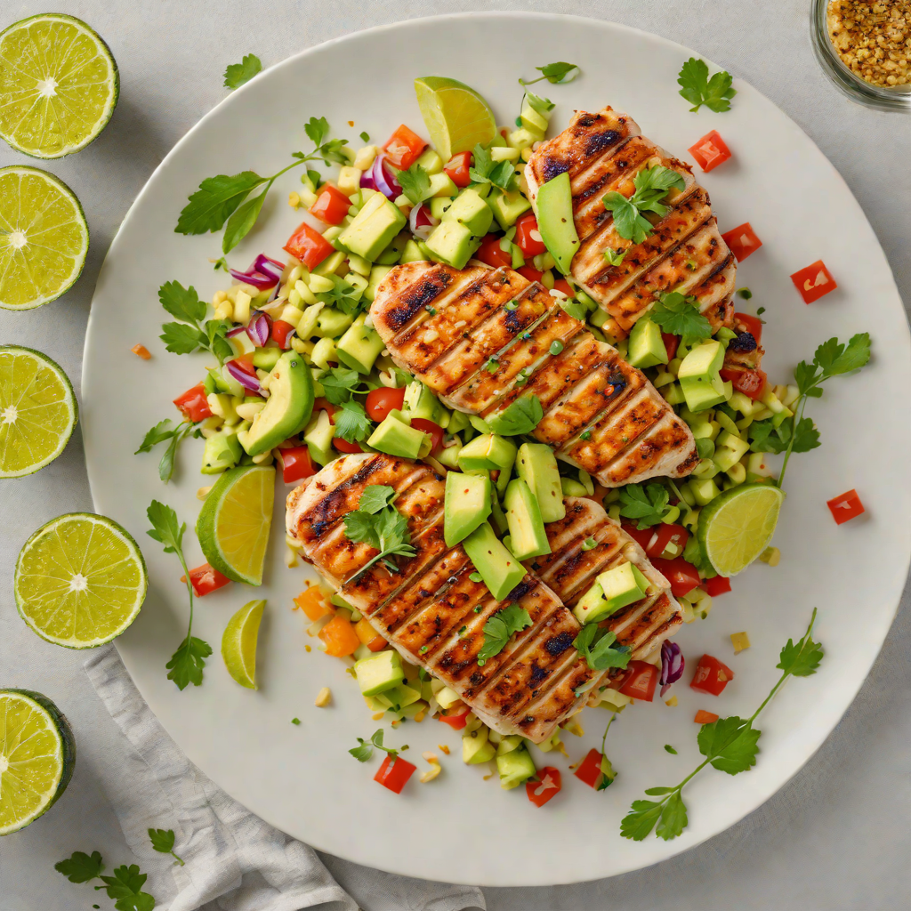 Pan-Seared Citrus Marinated Chicken with Avocado Salsa