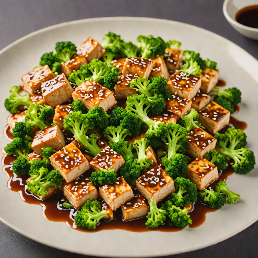 Stir-Fried Tofu with Sweet Soy Glaze and Broccoli