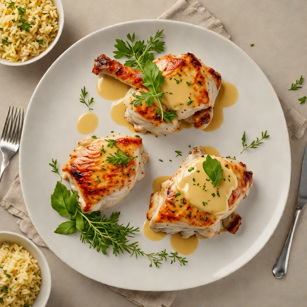Pan-Seared Chicken with No-Salt Herb Butter