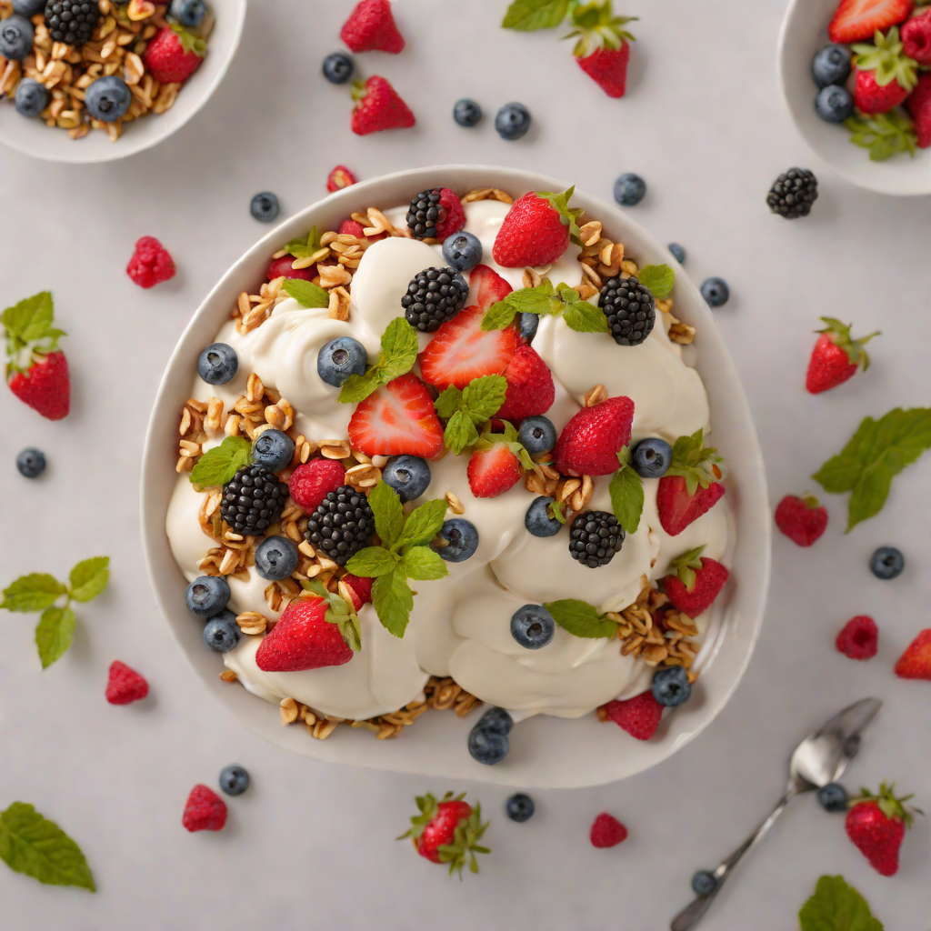 No-Cook Summer Berry Yogurt Parfait