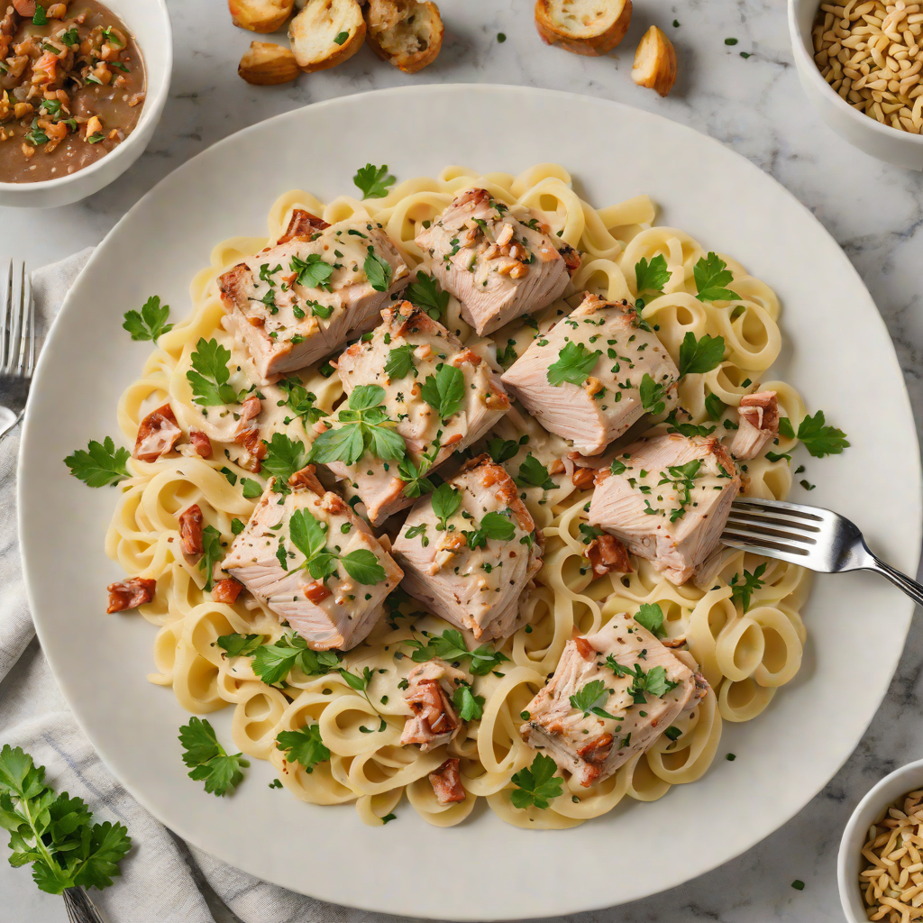 Keto Crockpot Creamy Tuscan Garlic Pork