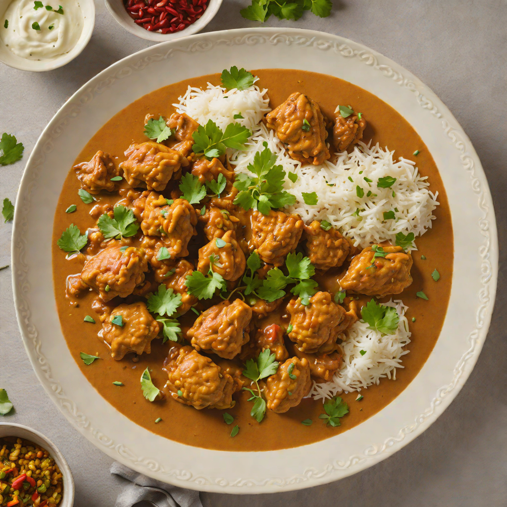 Slow-Simmered Mughlai Chicken Curry with Saffron and Yogurt