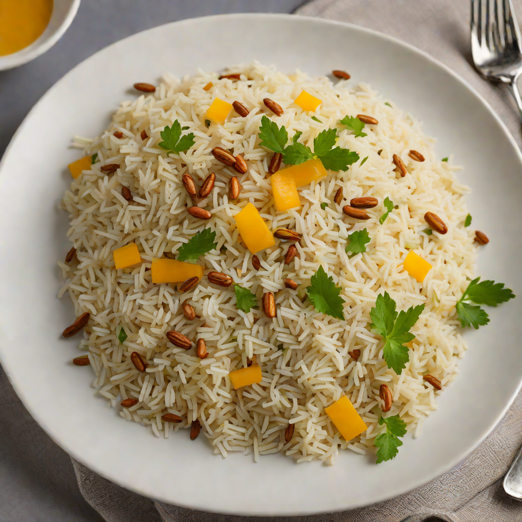 Fragrant Jasmine Rice Pilaf with Cardamom and Saffron