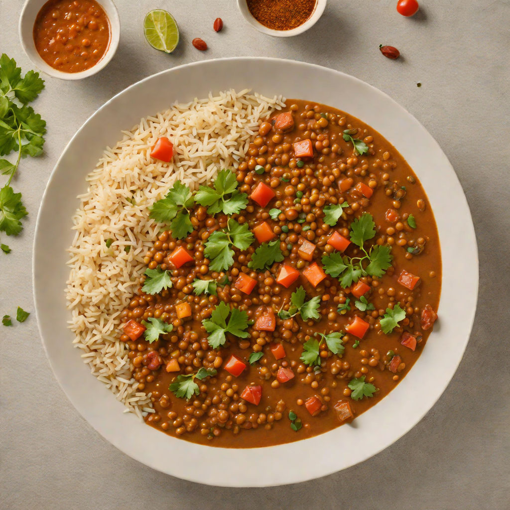 Spiced Indian-Inspired Lentil and Tomato Curry