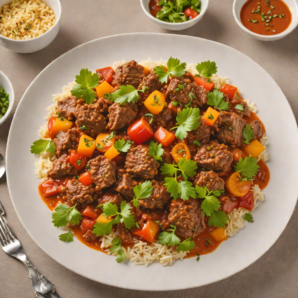 Slow-Simmered Beef Kaldereta with Tomato and Liver Spread