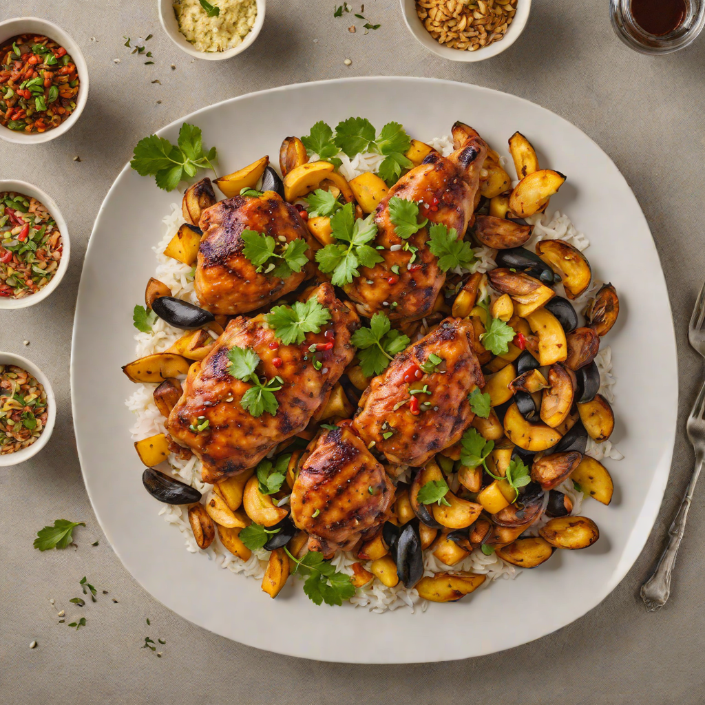One-Pot Spiced Caribbean Chicken with Sweet Plantains