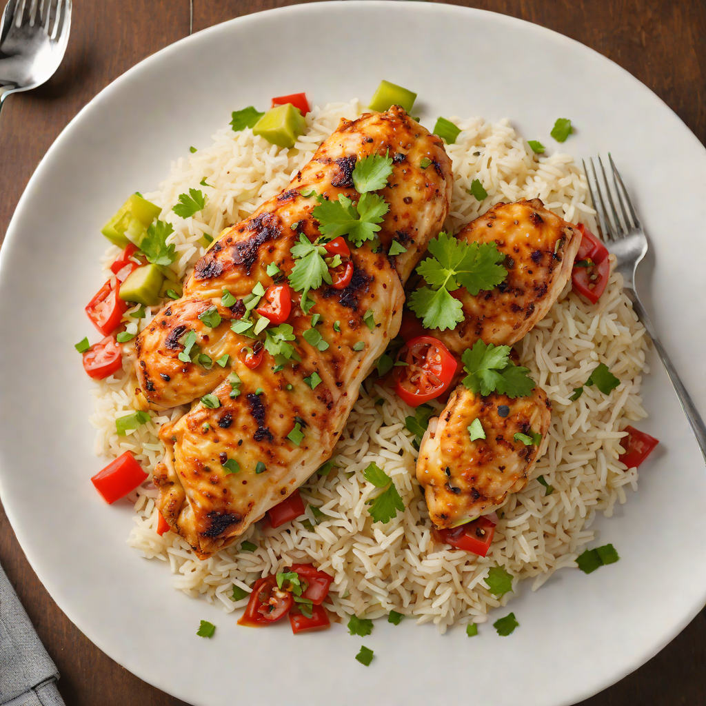Pan-Seared Chicken with Puerto Rican Sofrito and Coconut Rice