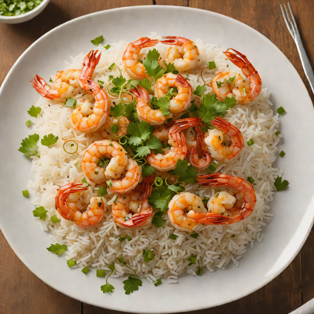 Sautéed Ginger-Garlic Shrimp over Jasmine Rice