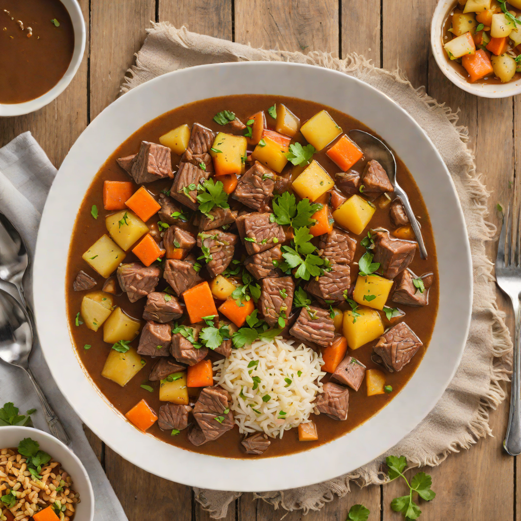 Instant Pot Caribbean-Spiced Beef Stew with Root Vegetables