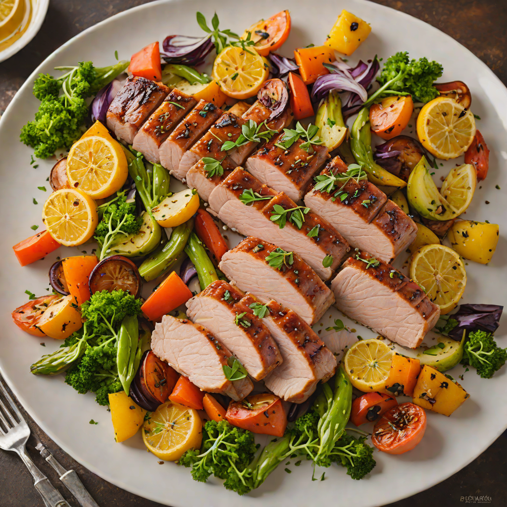 Sheet Pan Citrus-Honey Glazed Pork Tenderloin with Roasted Vegetables