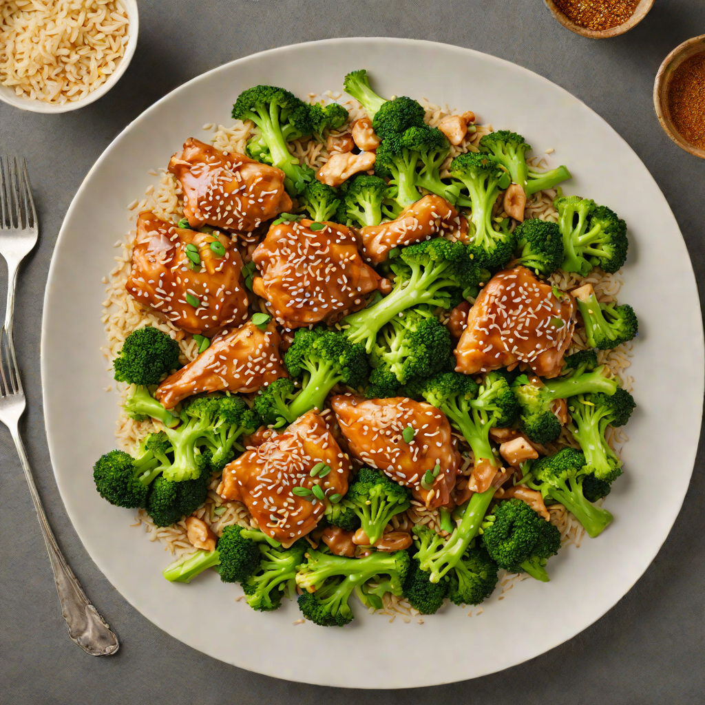 Sautéed Ginger Chicken with Broccoli and Sesame