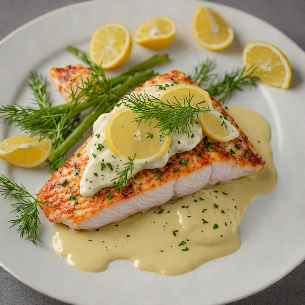 Pan-Seared Orange Roughy with Lemon-Dill Sauce