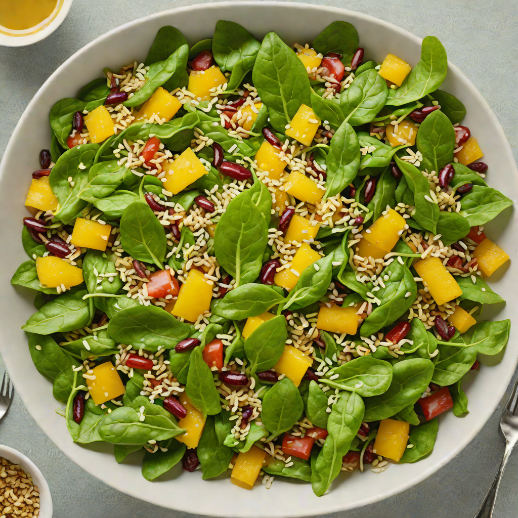 Baby Spinach and Quinoa Salad with Citrus Vinaigrette