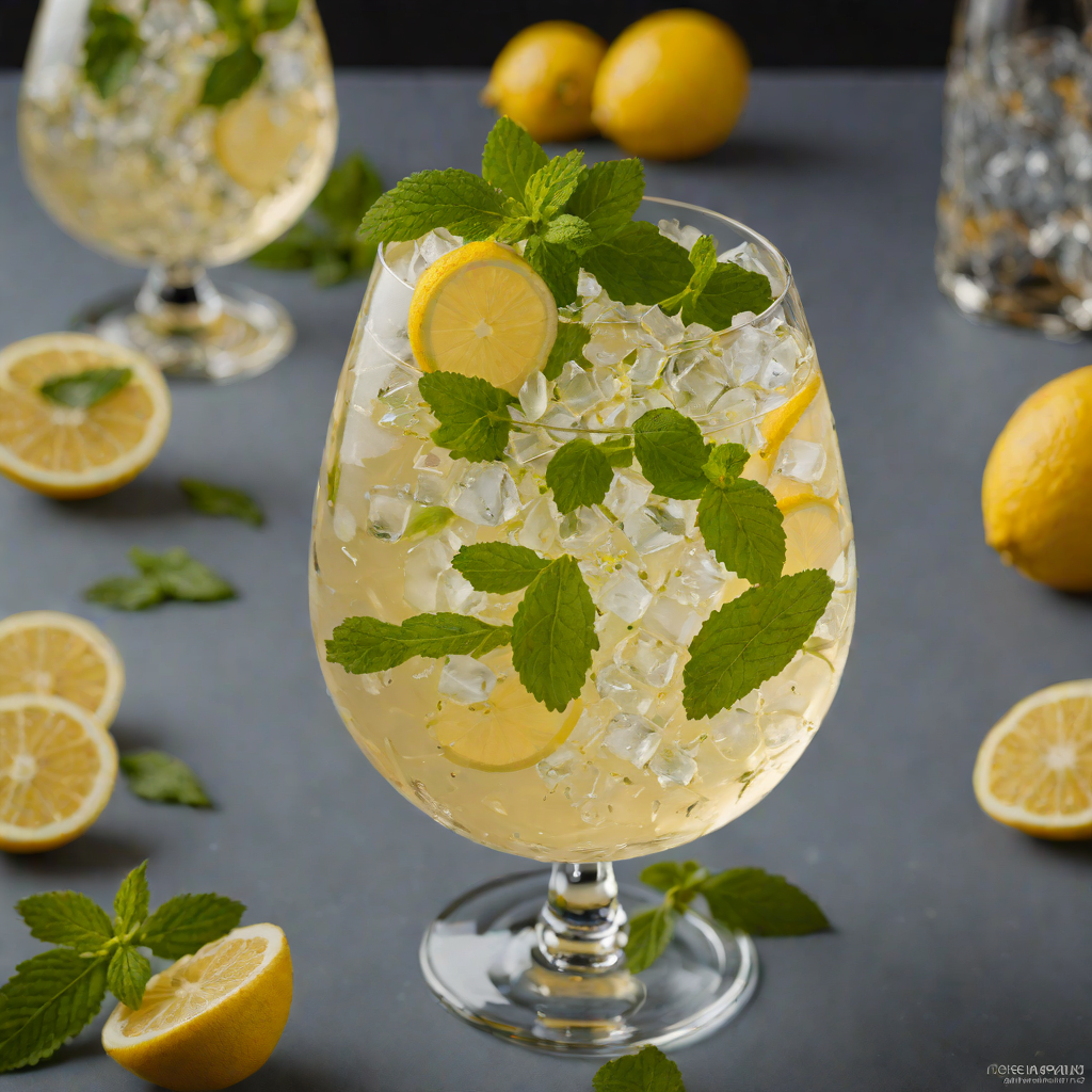 St-Germain Elderflower Spritz with Fresh Mint