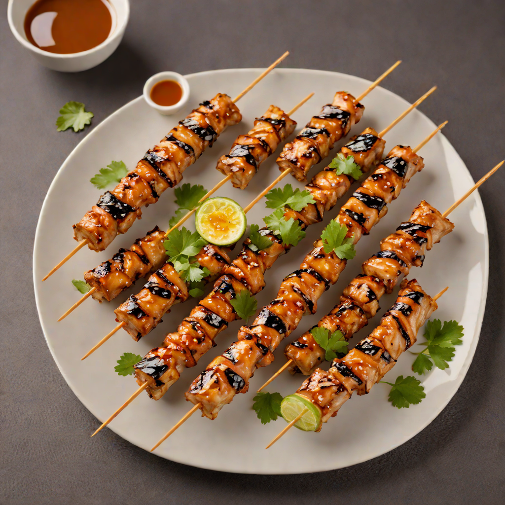 Grilled Yakitori Chicken Skewers with Tare Sauce