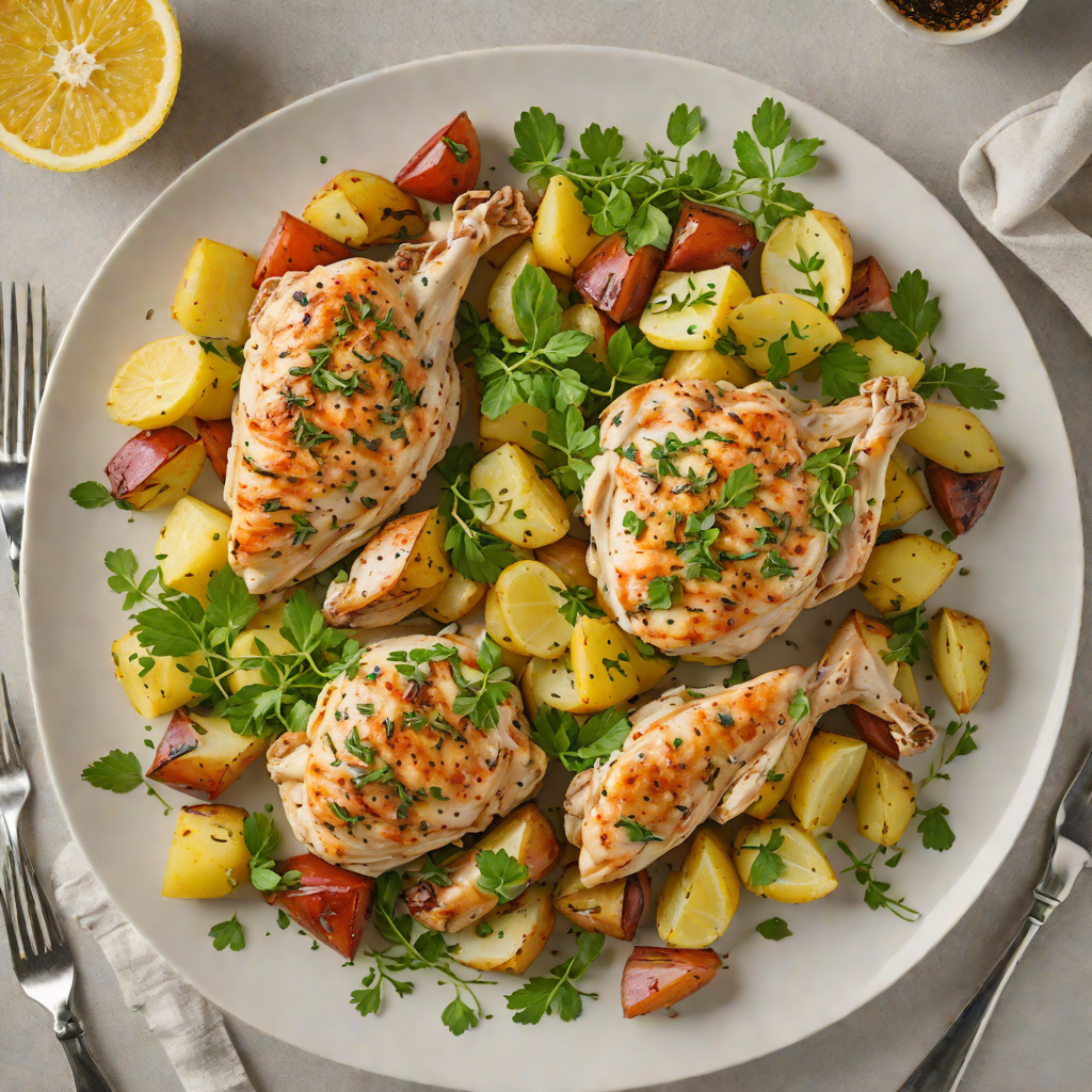 Slow Cooker Lemon-Oregano Chicken with Potatoes