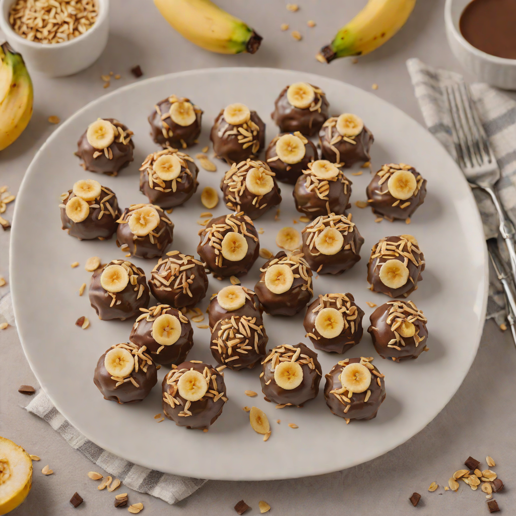 No-Bake Banana Oat Chocolate Bites