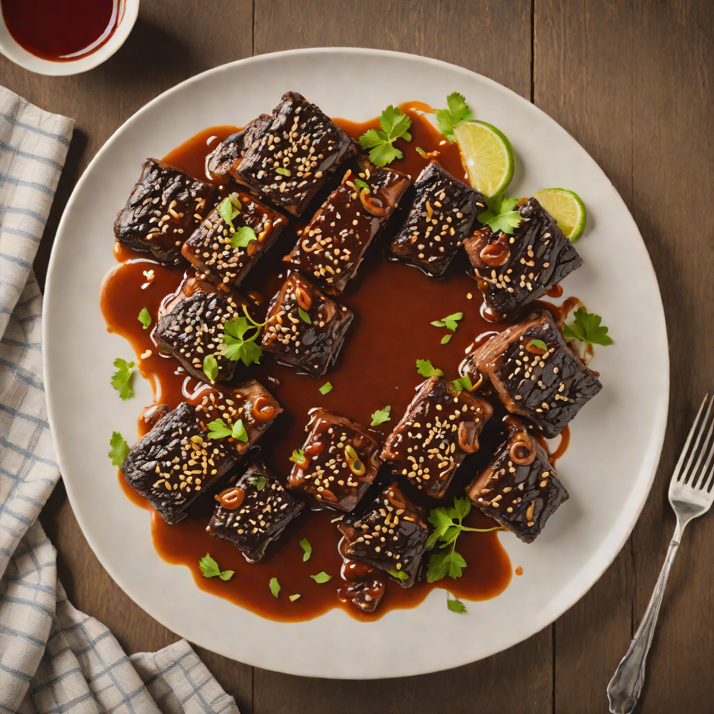 Spiced Korean-Style Braised Short Ribs with Gochujang Glaze