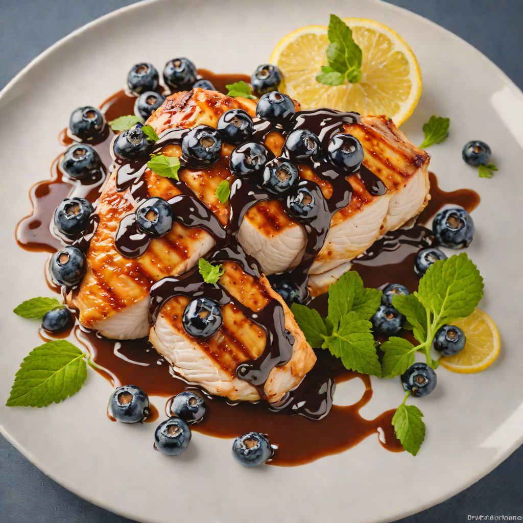 Pan-Seared Chicken with Muskegon Blueberry Balsamic Glaze
