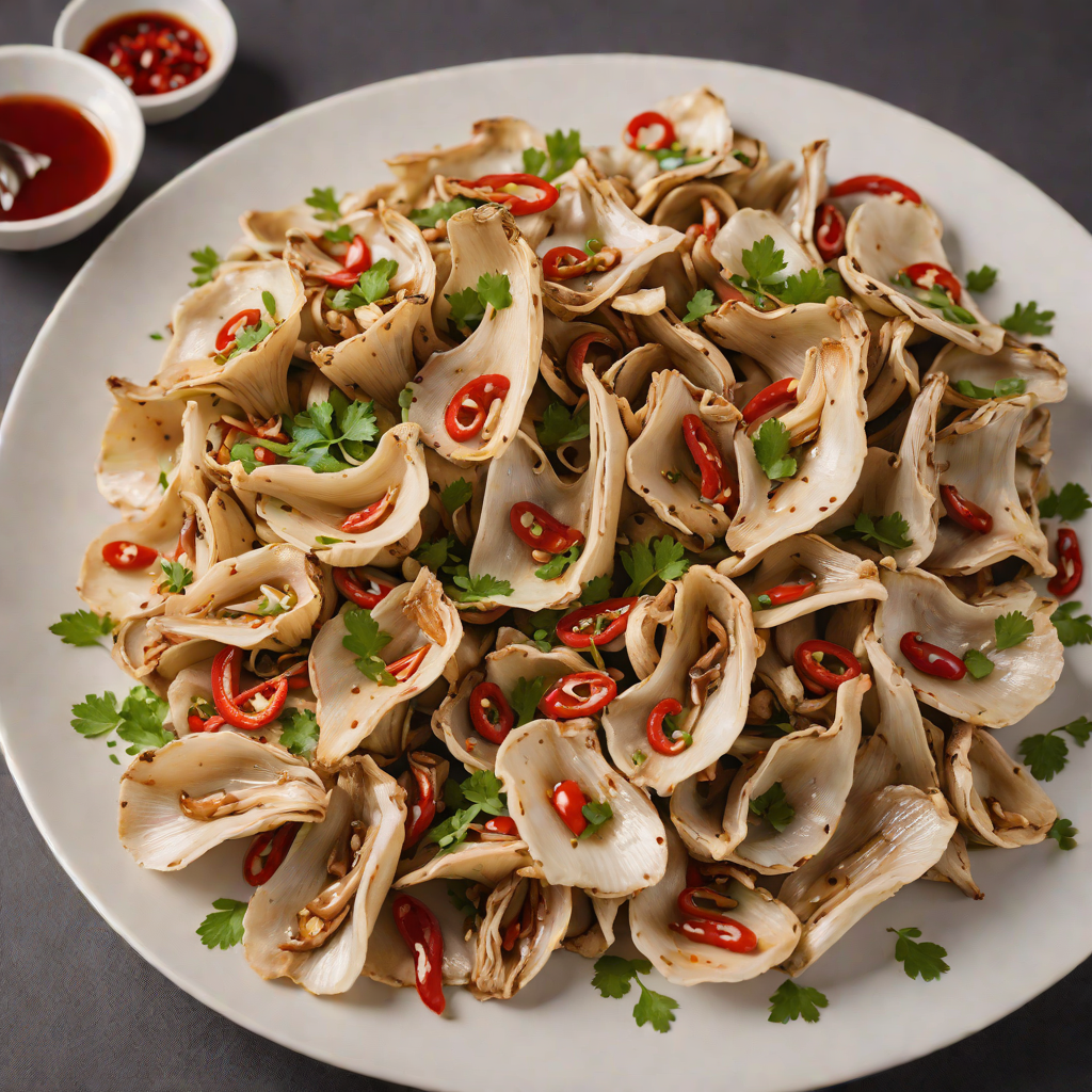Stir-Fried Sydney Oyster Mushrooms with Garlic and Chili
