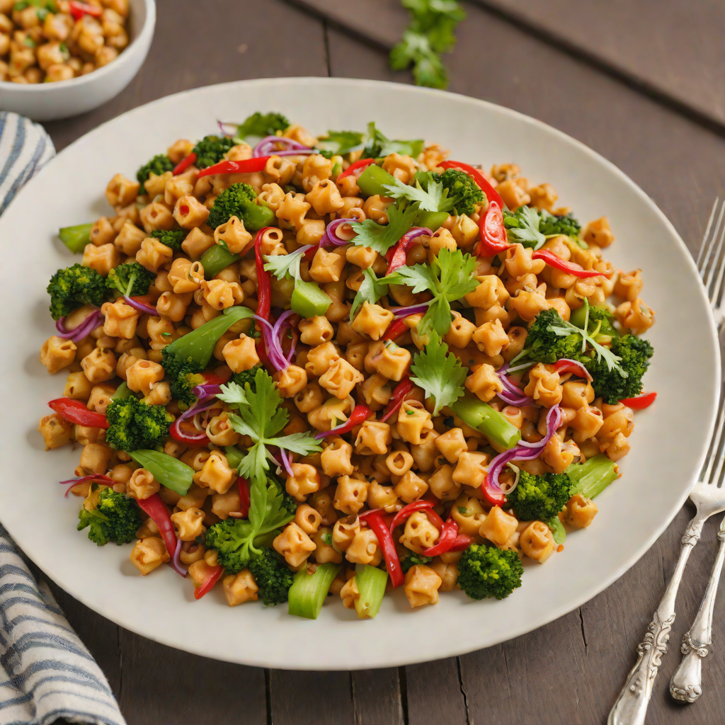 Spicy No-Gluten Chickpea Stir Fry