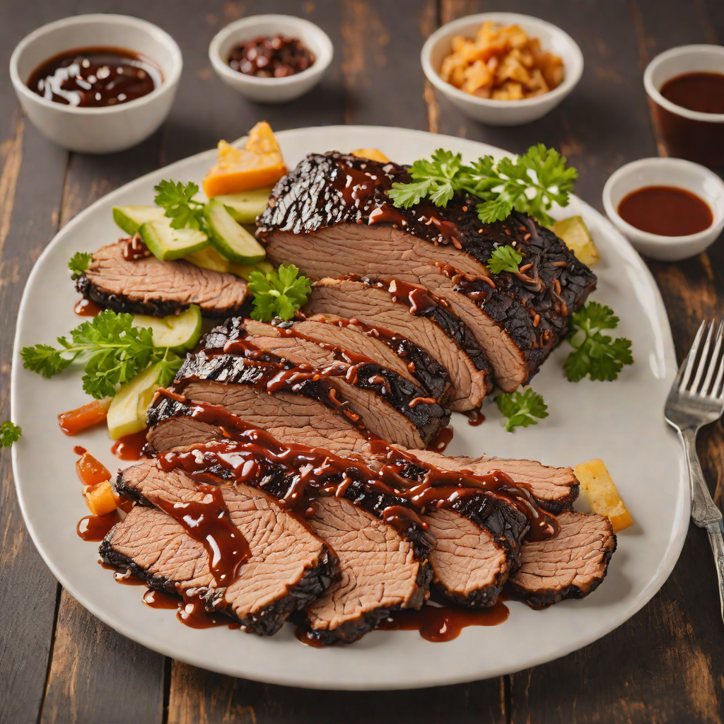 Slow-Smoked Texas Brisket with Spicy Barbecue Glaze