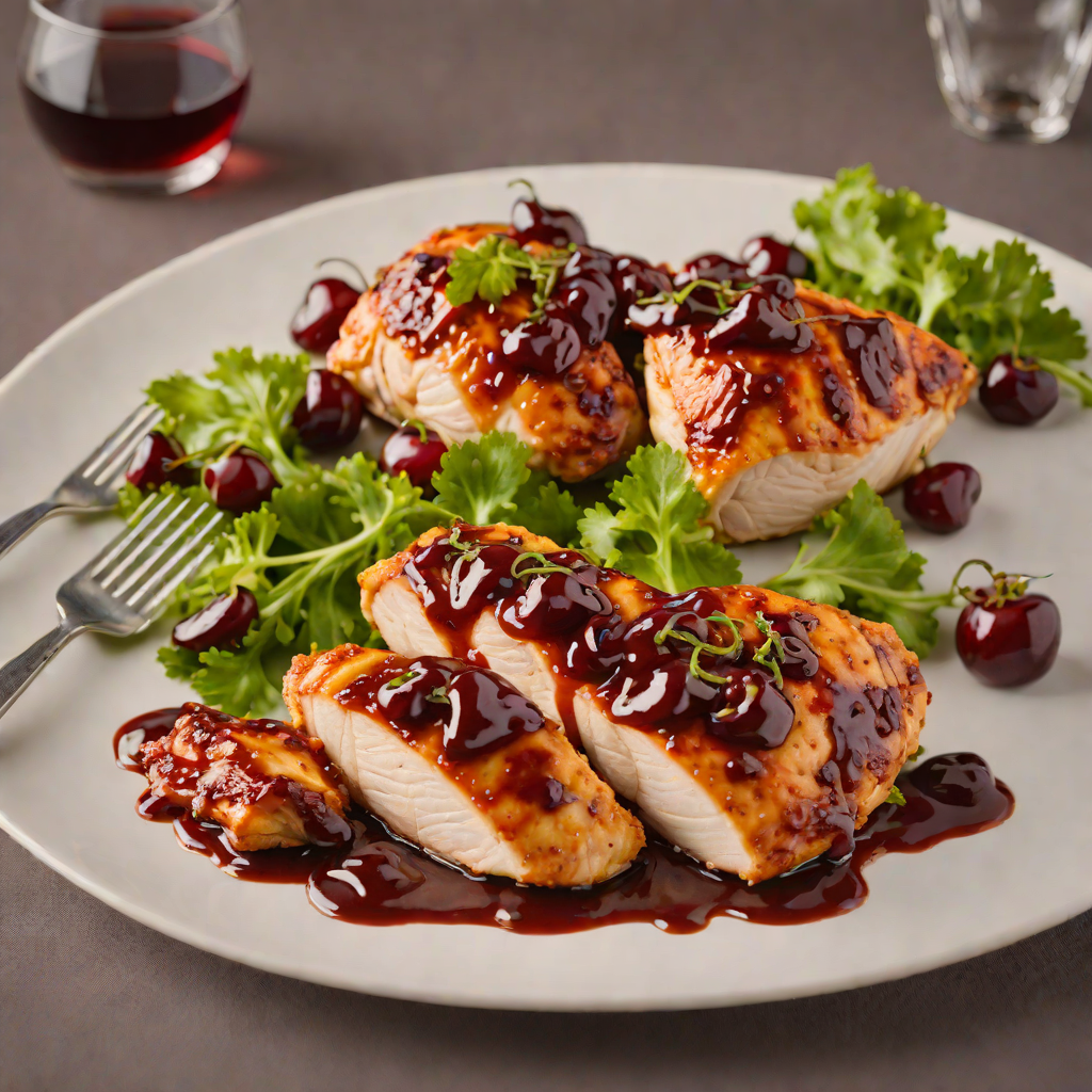 Pan-Seared Chicken with Muskegon-Inspired Cherry BBQ Glaze