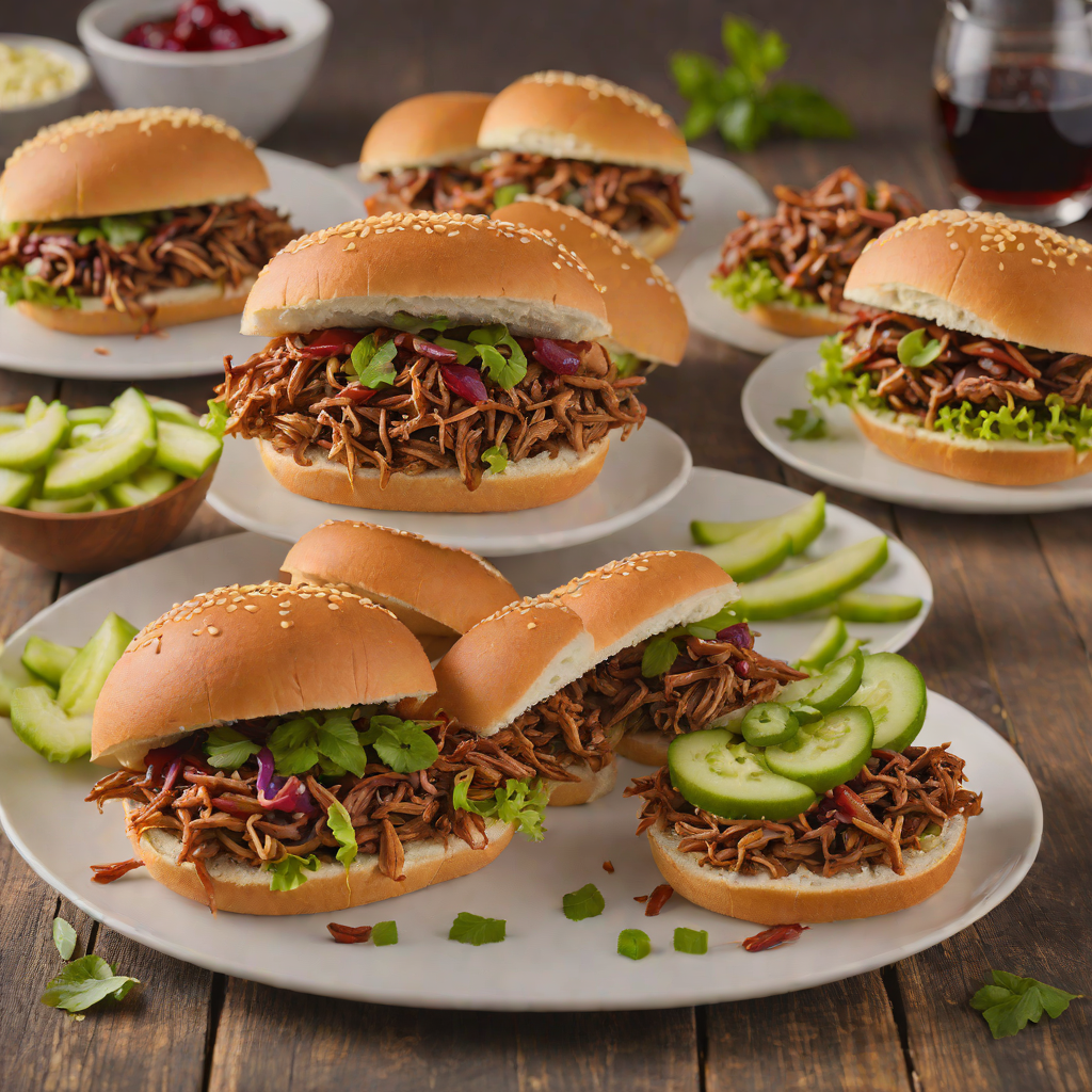 Rustic Muskegon-Inspired Cherry BBQ Pulled Pork Sandwiches