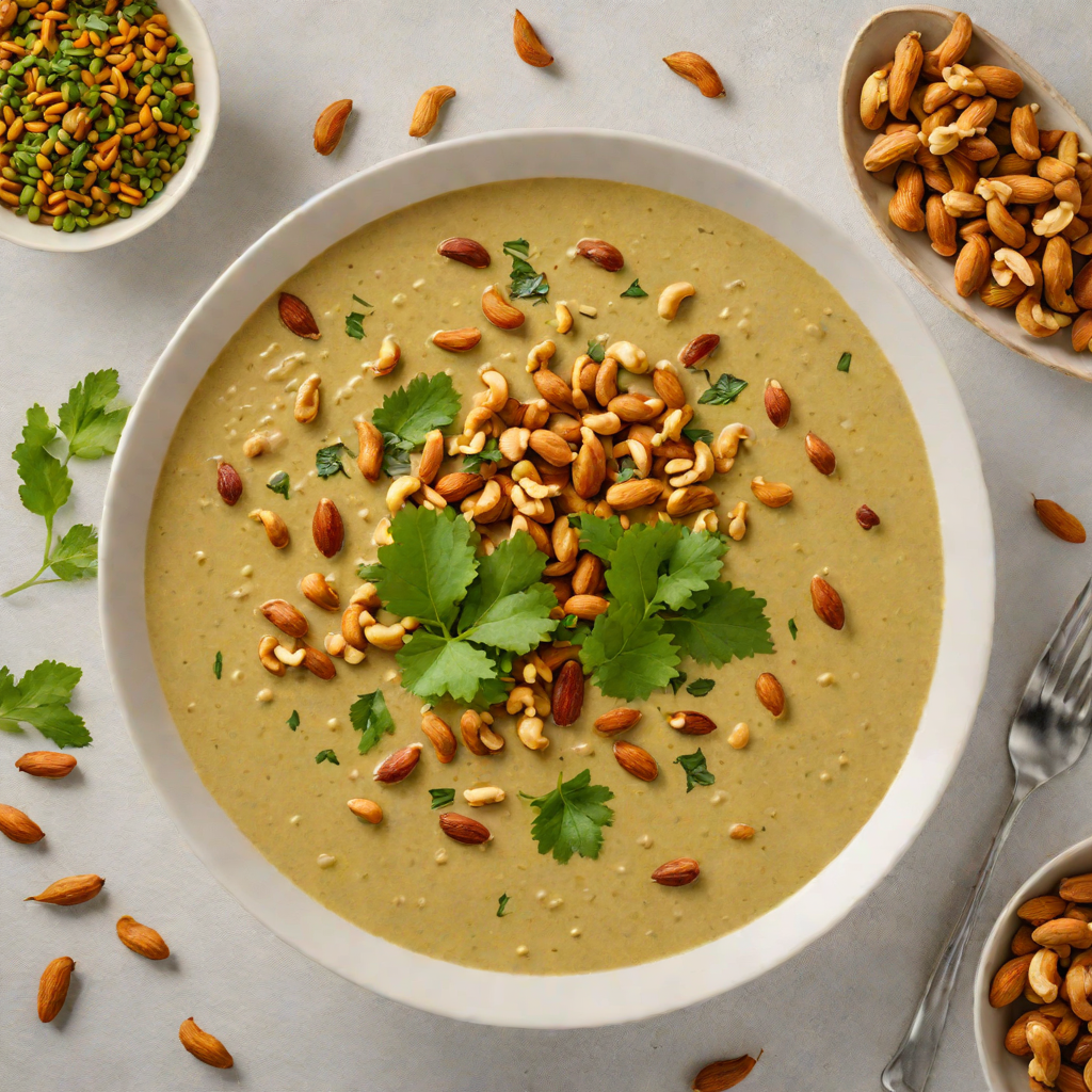 Fenugreek and Coconut Chutney with Roasted Peanuts