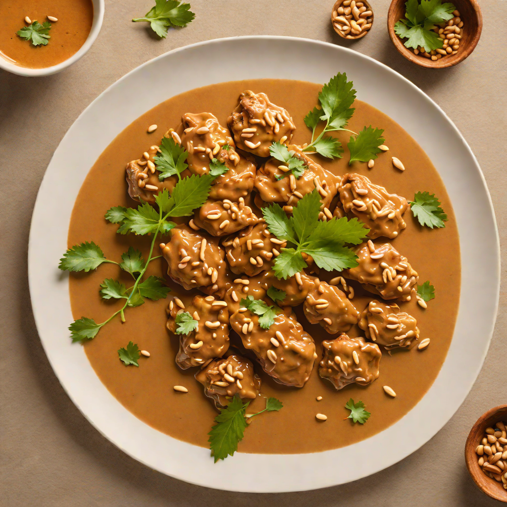 Spiced Ugandan-Style Matoke with Peanut Sauce
