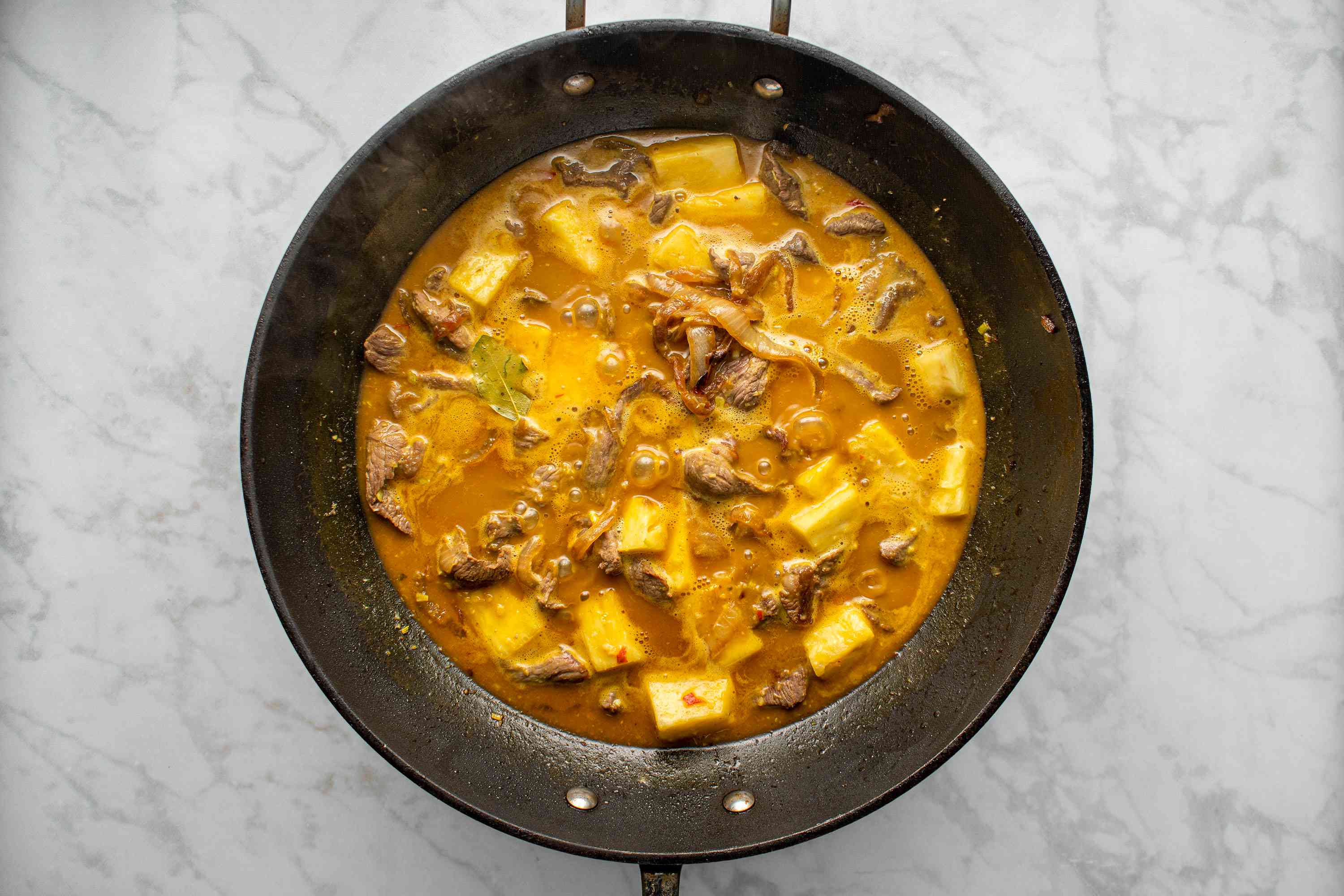 Asian Lemongrass Beef Curry with Coconut Milk