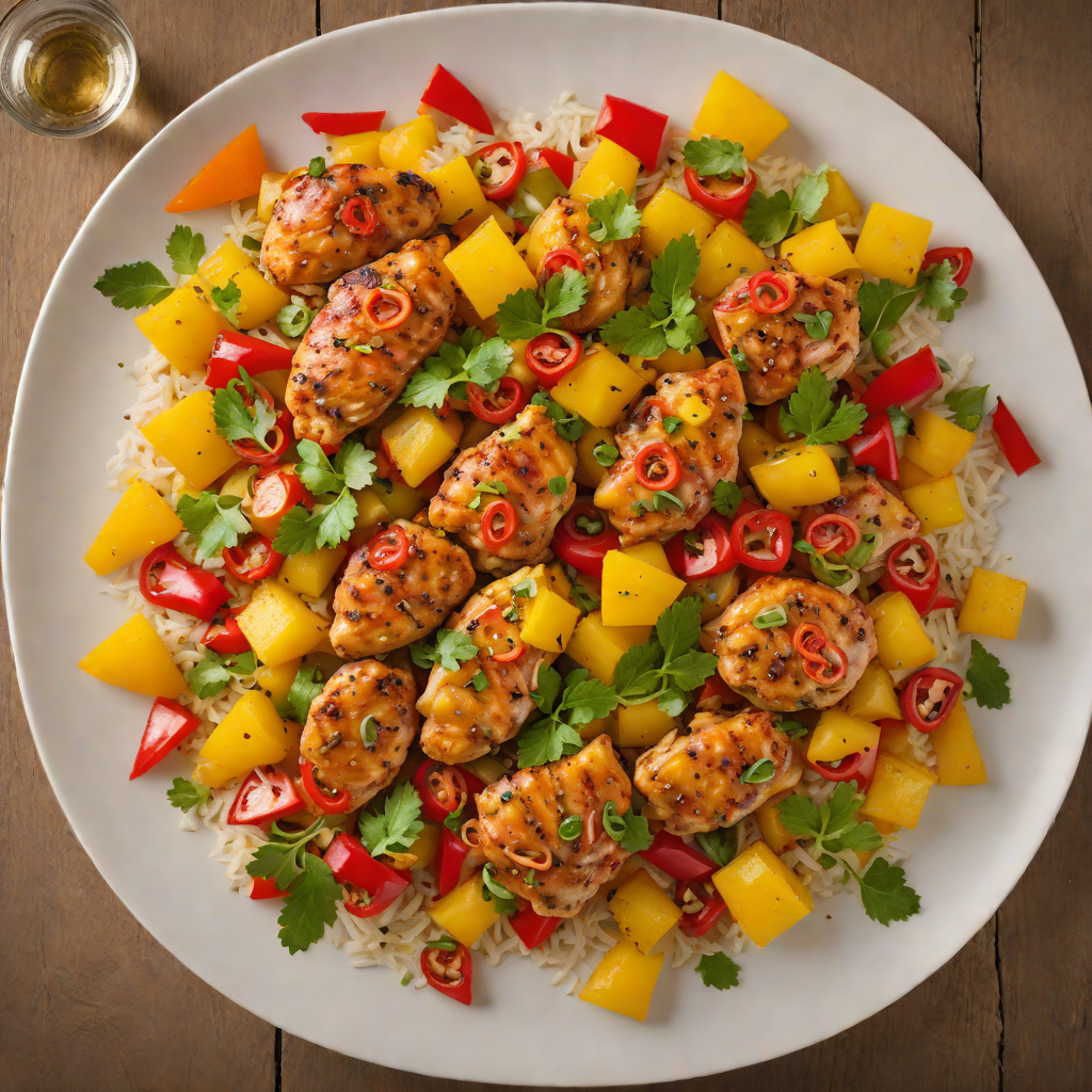 Sautéed Tropical Chicken with Pineapple and Bell Peppers