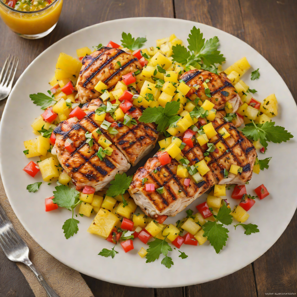 Citrus-Infused Caribbean Grilled Chicken with Pineapple Salsa