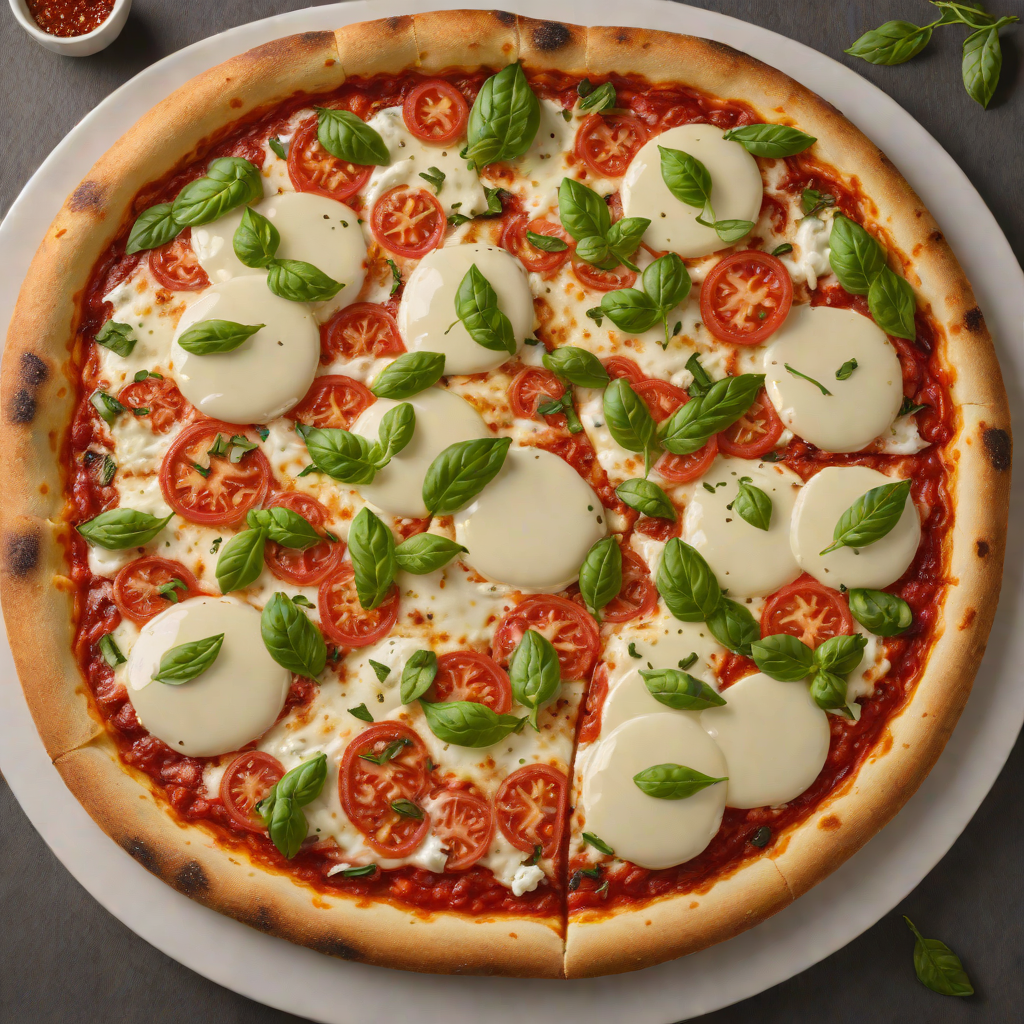 Wood-Fired Margherita Pizza with Imported Italian Mozzarella