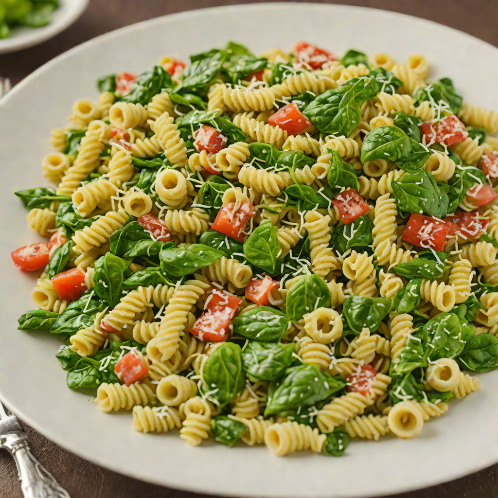 Frozen Spinach and Herb Pesto Pasta Salad