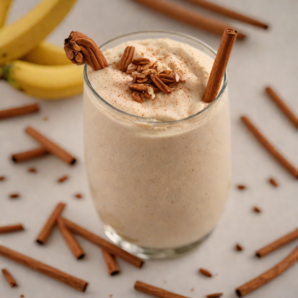 Cinnamon-Spiced Frozen Banana Smoothie