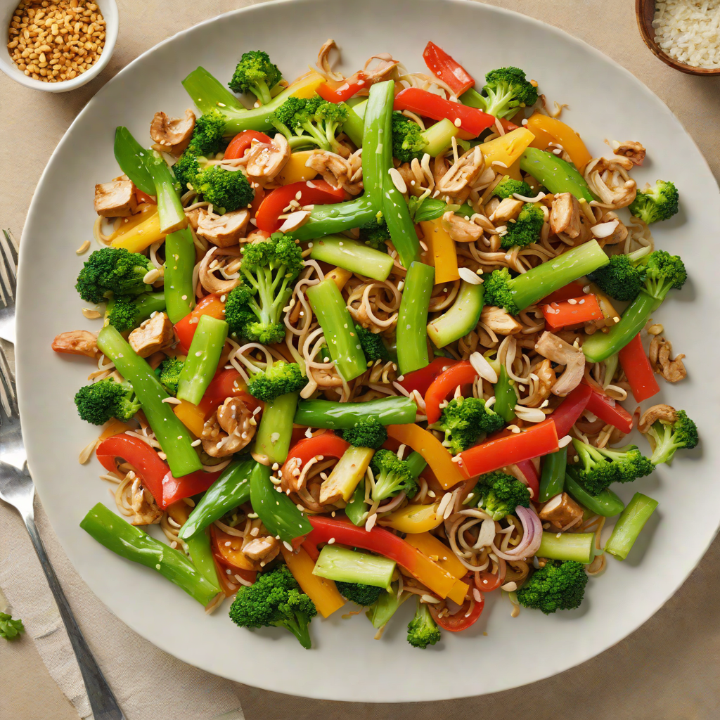 AI-Guided Vegetable Stir Fry with Garlic and Ginger