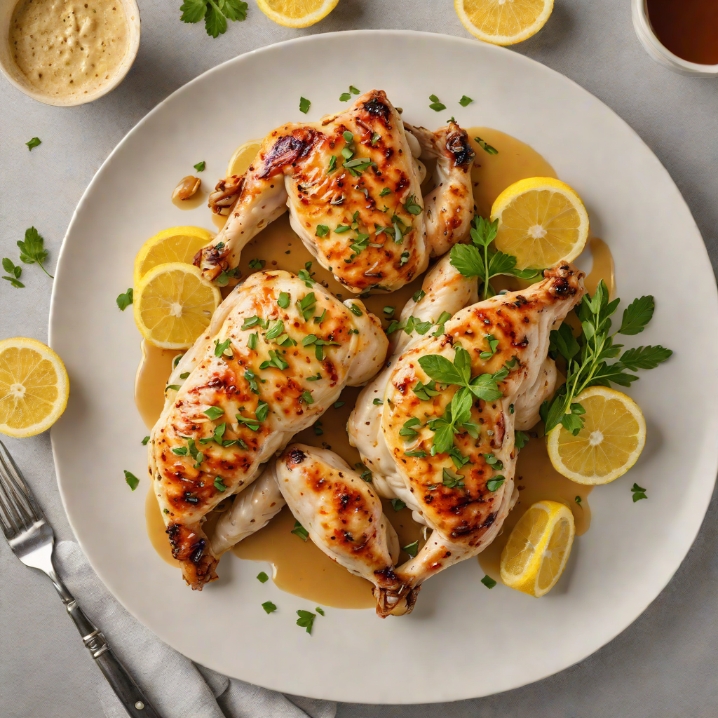 Pan-Seared Chicken with No-Sauce Lemon Garlic Glaze