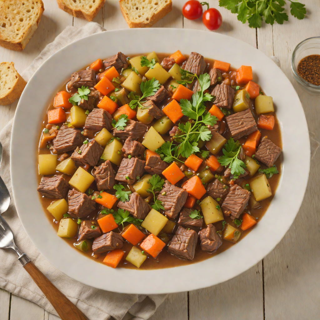 Slow Cooker No-Salt Beef and Vegetable Stew