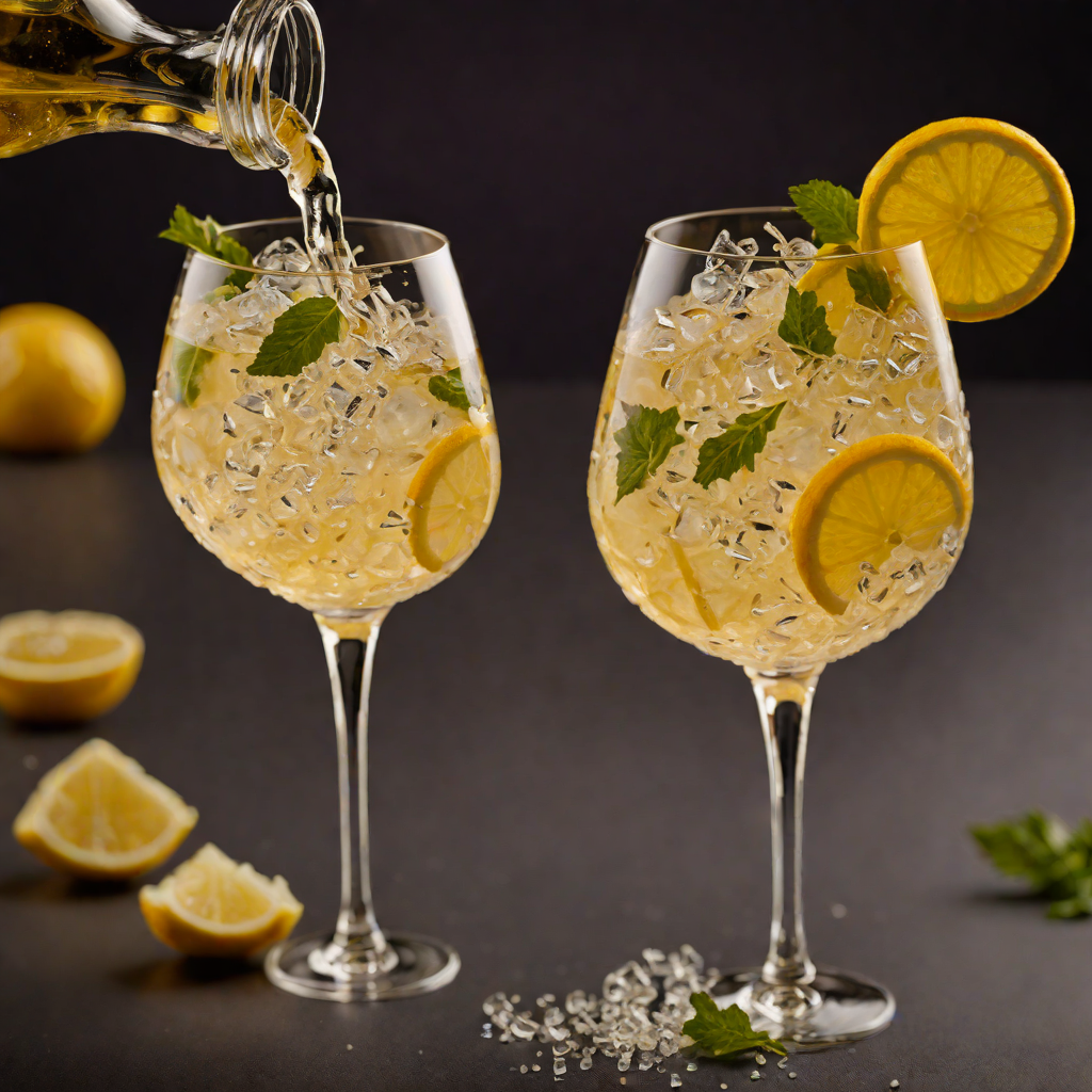 Sparkling Vermouth and Gin Fizz