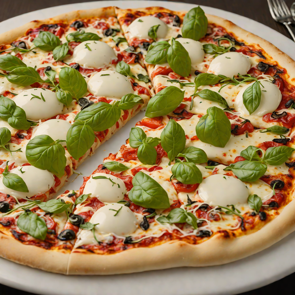 Wood-Fired Pizza with Imported Mozzarella and Fresh Basil