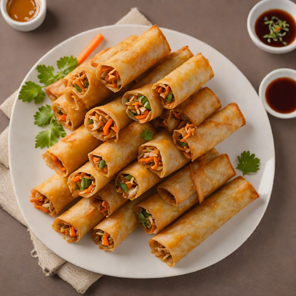 Pan-Fried Pork Lumpia with Savory Carrot Filling